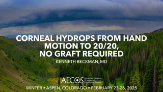 Case: Corneal hydrops from hand motion to 20/20, no graft required"